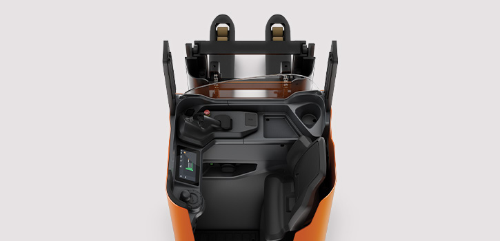 Toyota BT Staxio SSI ståstaplare med bra sikt genom stativet