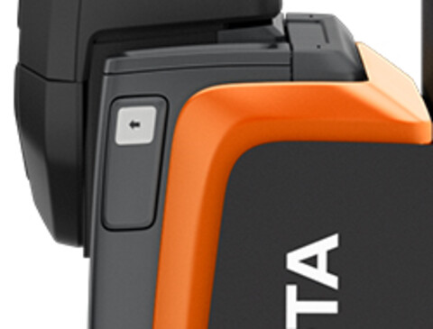 Knappar för att driva trucken från sidan 