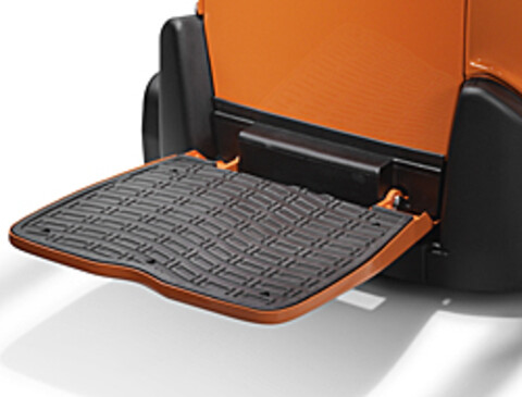 Nedfällbar förarplattform 